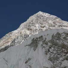 the peak of Mt. Everest