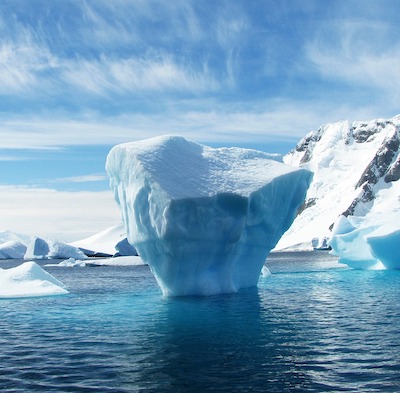 Iceberg in a body of water