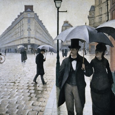 Rue de Paris, temps de pluie by Gustave Caillebotte